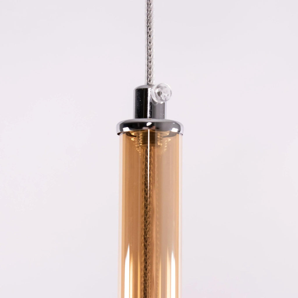 Lampada a sospensione in vetro sferico minimalista