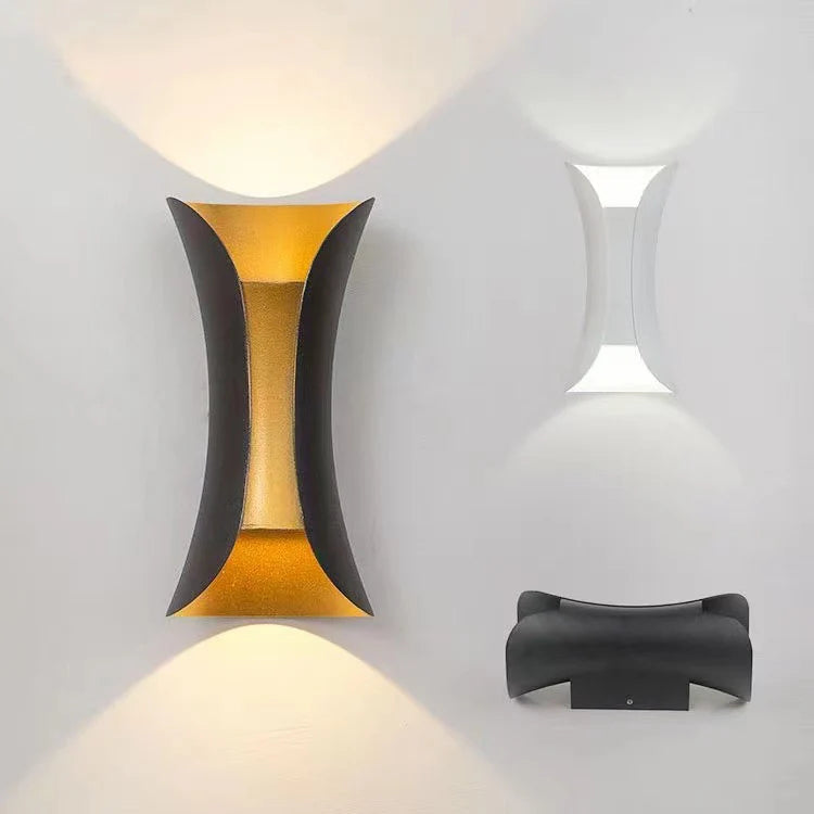 Moderna Luce da Parete Irregolare in Alluminio per Esterni
