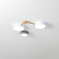 Illuminazione a Soffitto LED in Legno Massello e Ferro Stile Minimalista Scandinavo