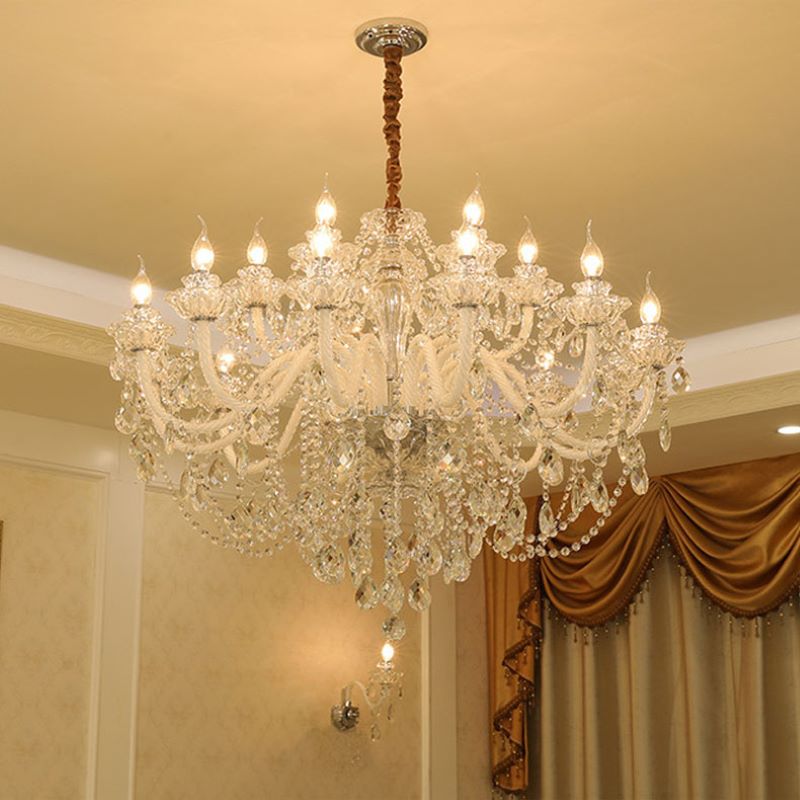 Lampadario Silva in Cristallo Francese per Soggiorno e Sala da Pranzo