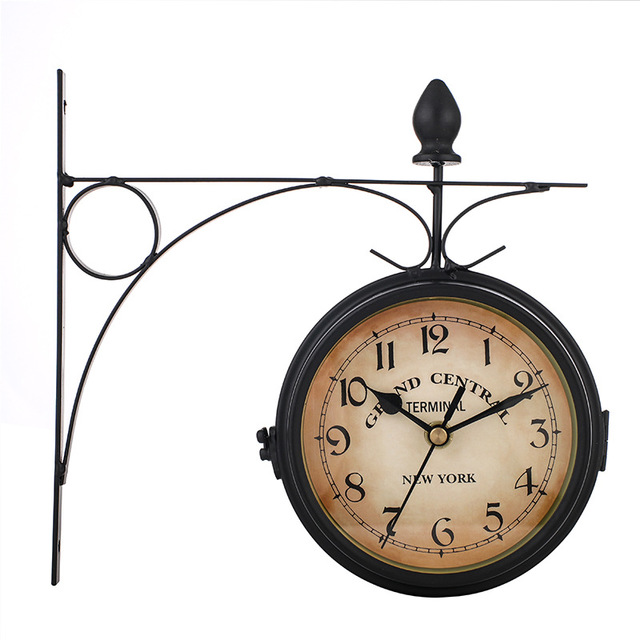 TwinTick – Orologio da parete doppio lato con visualizzazione analogica e digitale e design moderno