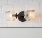 Luce da Parete in Vetro e Metallo Haze