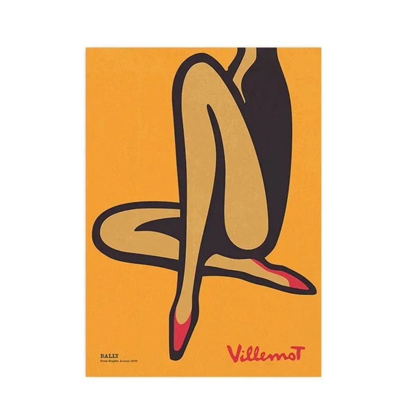 Vintage di Bernard Villemot, Herman Miller, Richard Baringer Arte da Parete