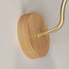Applique da Parete Rotonda in Vetro e Ferro Striato Nordic Contemporaneo con 1 Luce per Soggiorno e Camera da Letto