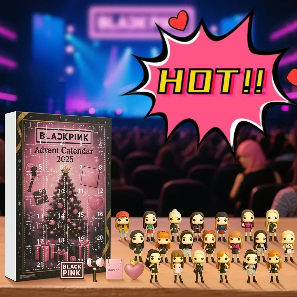 Calendario dell'Avvento NERO e ROSA – 24 Giorni di Sorprese K-pop per i Fan