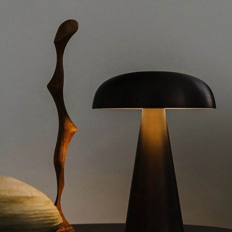 Lampada da tavolo senza fili | Design a fungo ricaricabile