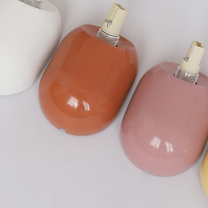Soffitto a Parete in Resina Stile Macaron Minimalista Moderno con Sfera di Vetro 1 Luce