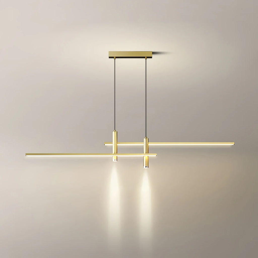 Moderna Lampada a Sospensione Orizzontale in Silicone