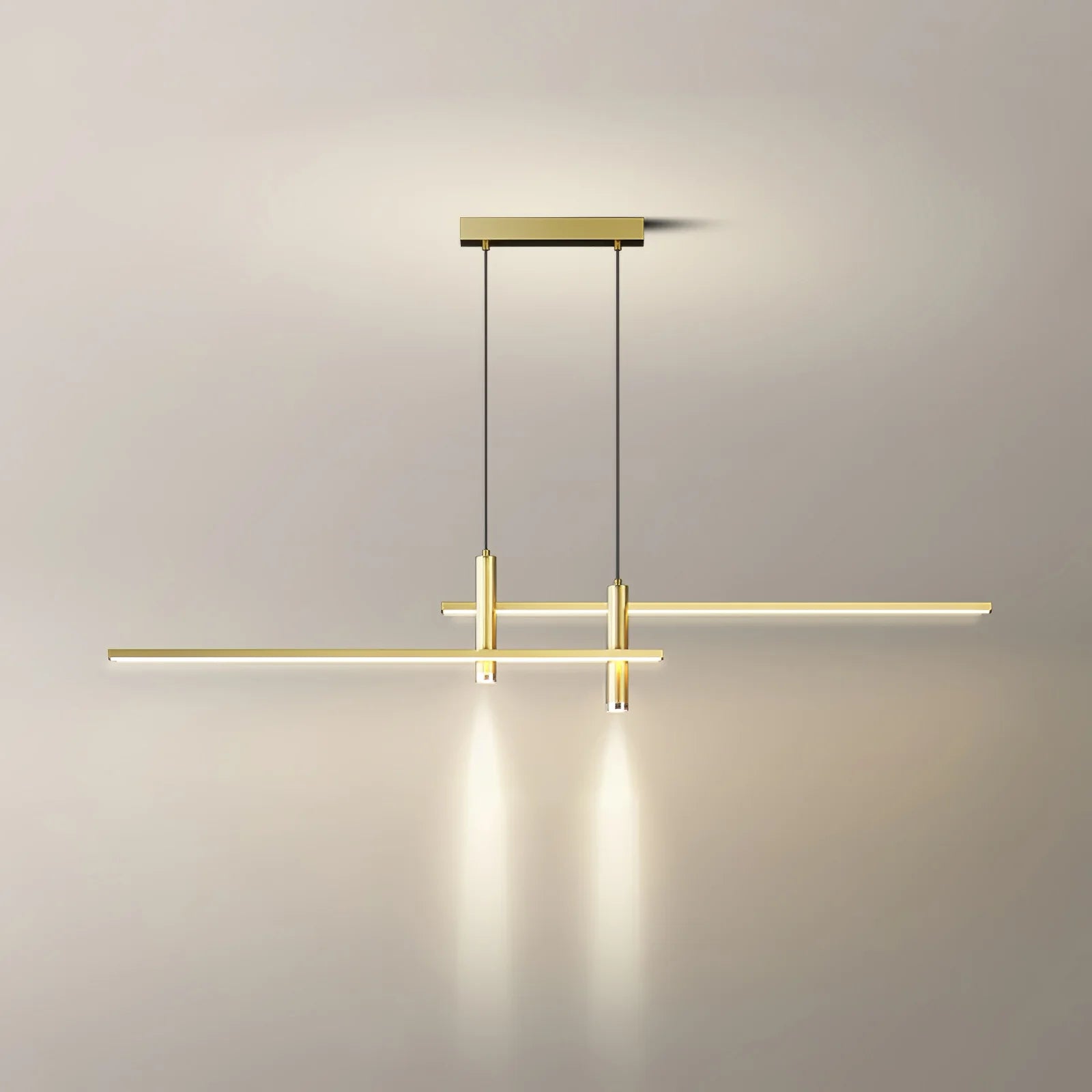 Moderna Lampada a Sospensione Orizzontale in Silicone