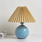 Lampada da Tavolo Ceramica Pieghettata Minimalista Nordica a 1 Luce