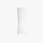 Lampada da Parete Esterno Minimalista Laxor in Metallo Impermeabile, Nero/Bianco
