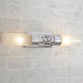 Applique da Bagno Contemporanea a Tubo in Vetro Doppio Elite