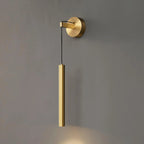 Lampada da Parete Verticale in Rame Elegante