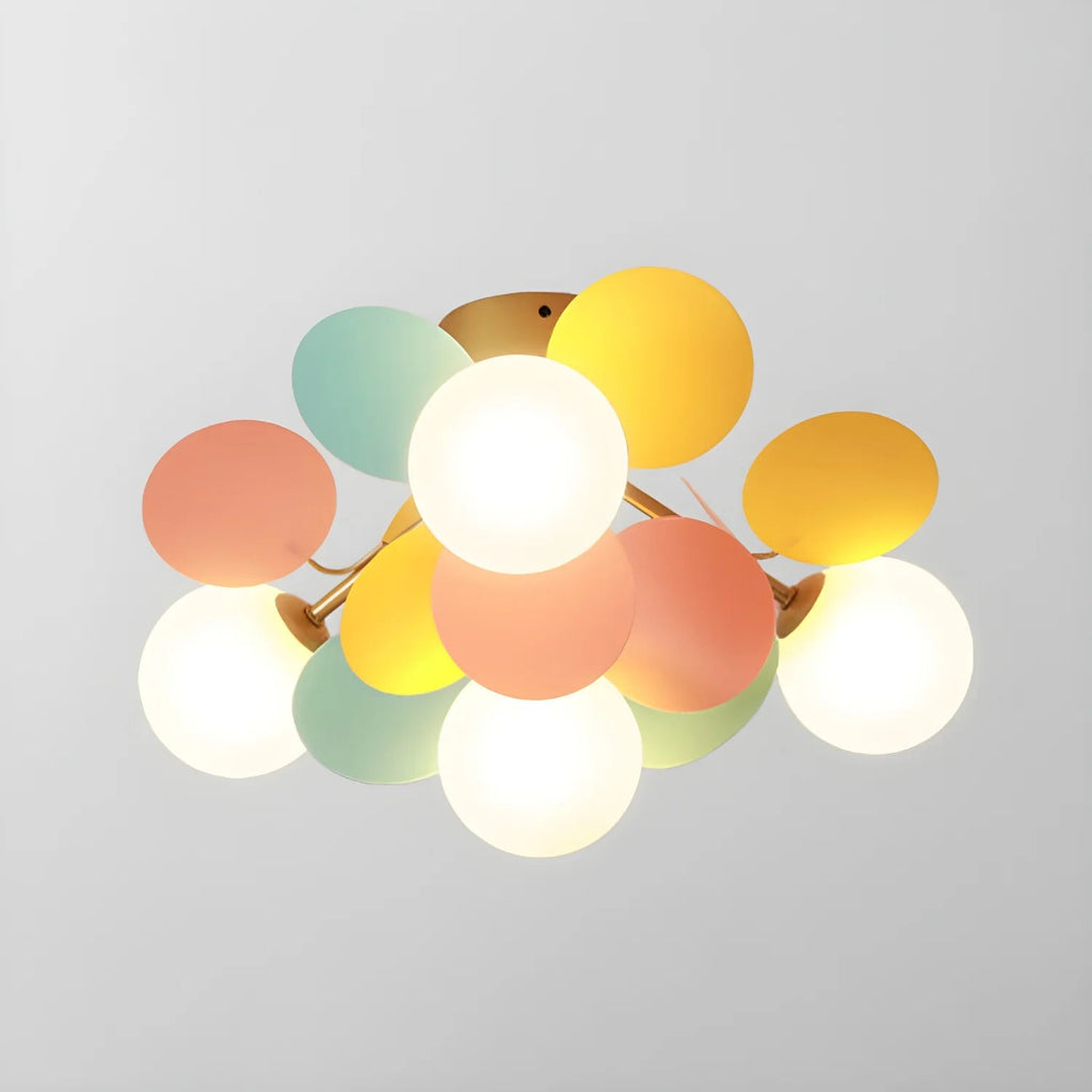 Lampada da soffitto in acrilico Bubble-Pastel Elegante
