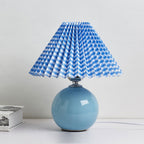 Lampada da Tavolo Ceramica Pieghettata Minimalista Nordica a 1 Luce