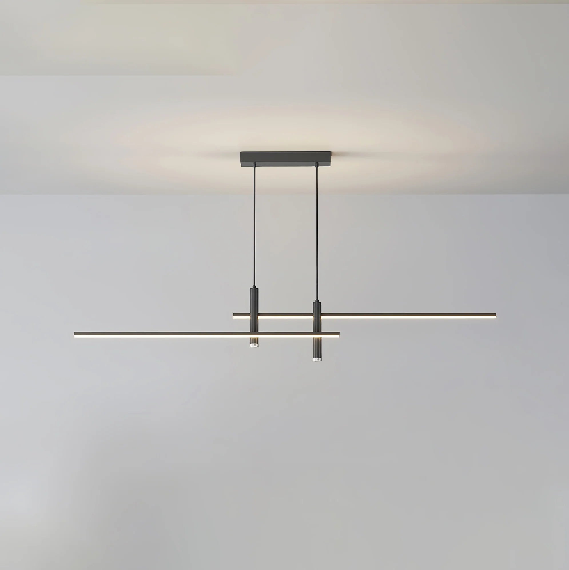 Moderna Lampada a Sospensione Orizzontale in Silicone