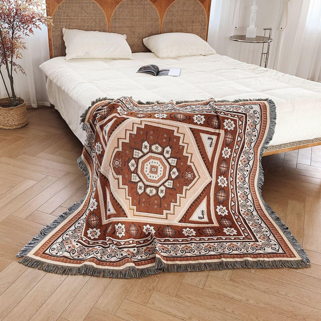 Coperta Woven BoHo Mirage del Deserto