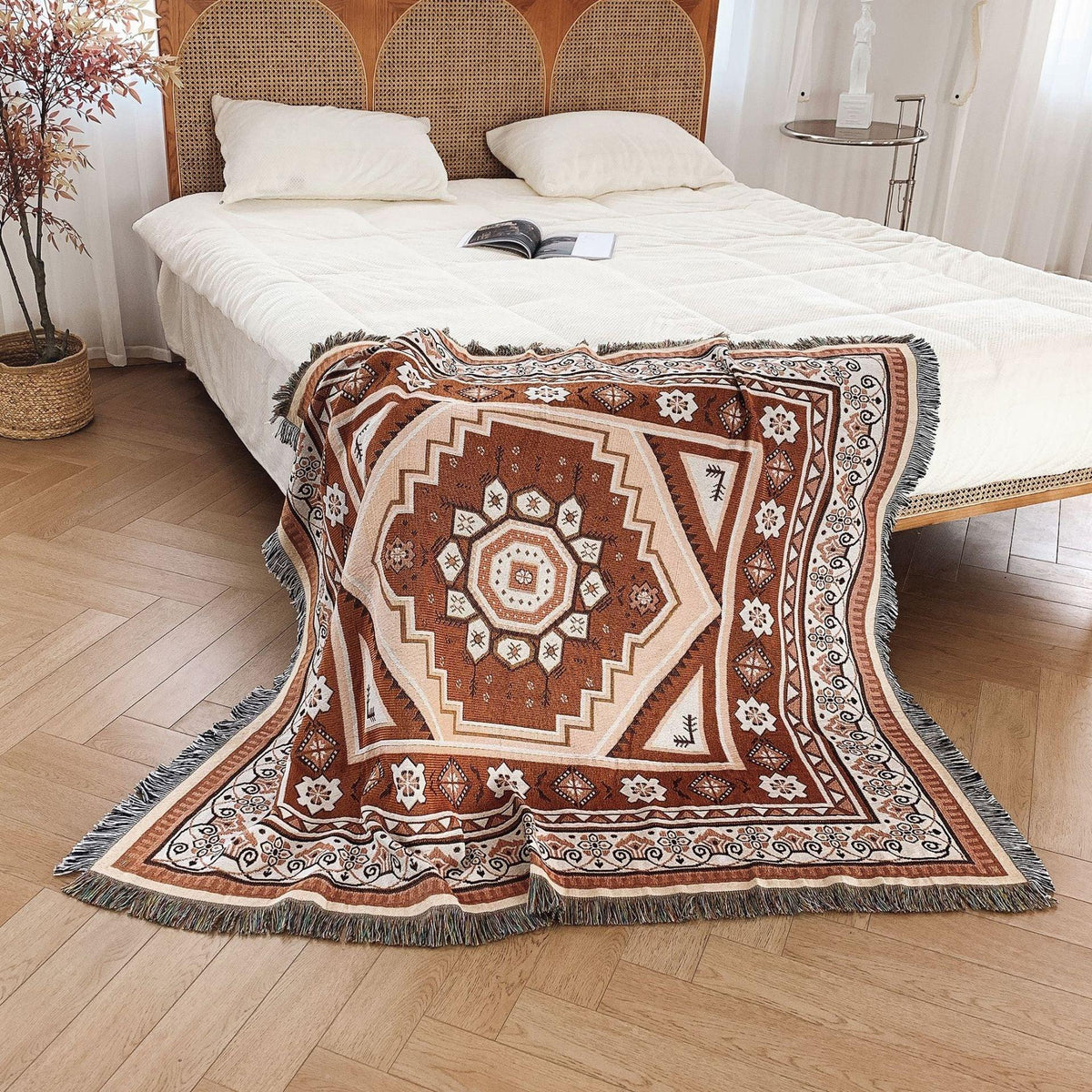 Coperta Woven BoHo Mirage del Deserto