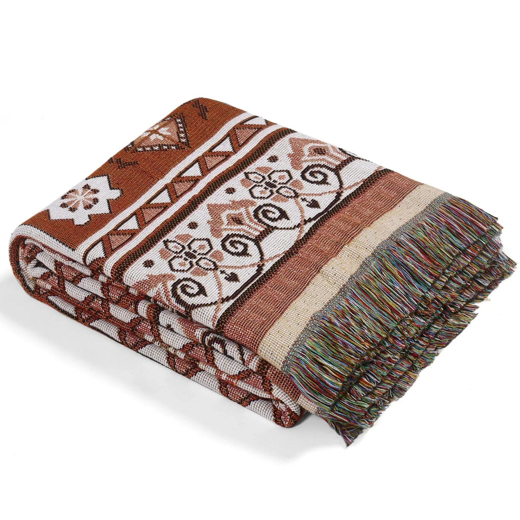 Coperta Woven BoHo Mirage del Deserto