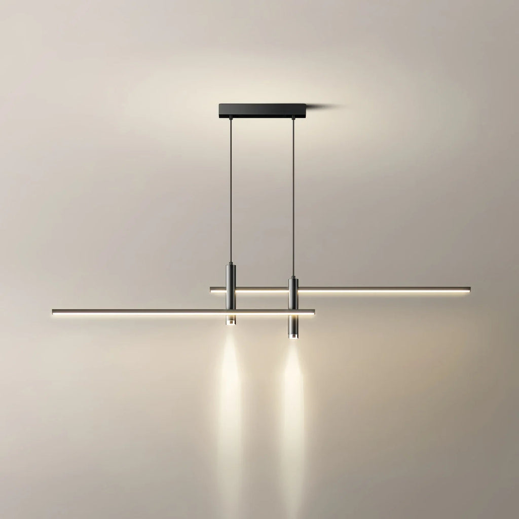 Moderna Lampada a Sospensione Orizzontale in Silicone