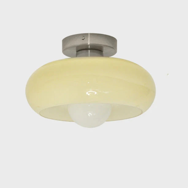 Lampada da soffitto in vetro rotonda classica