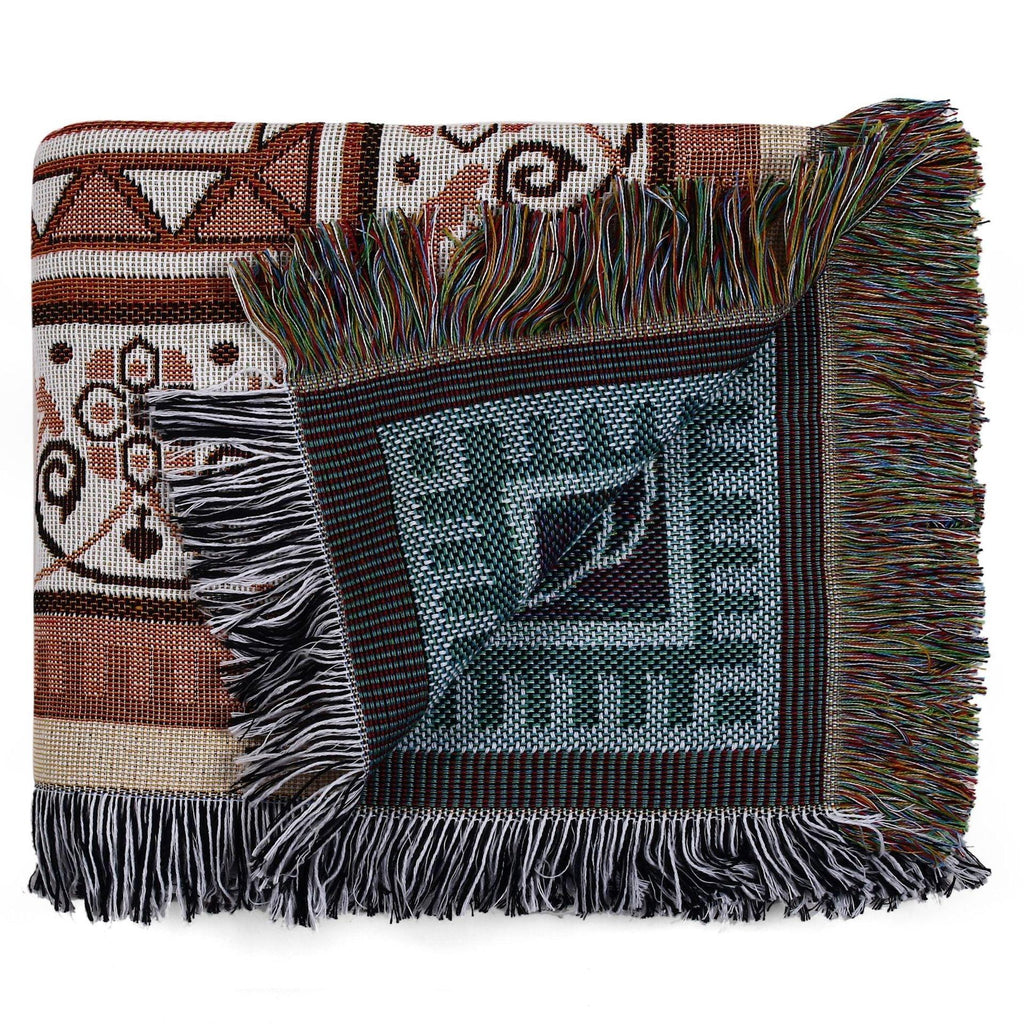 Coperta Woven BoHo Mirage del Deserto