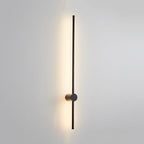 Ray Minimalista LED Applique da Interni Nero