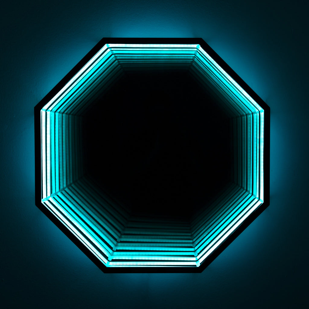 Specchio Luminoso Ottagonale 3D