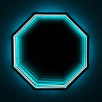 Specchio Luminoso Ottagonale 3D