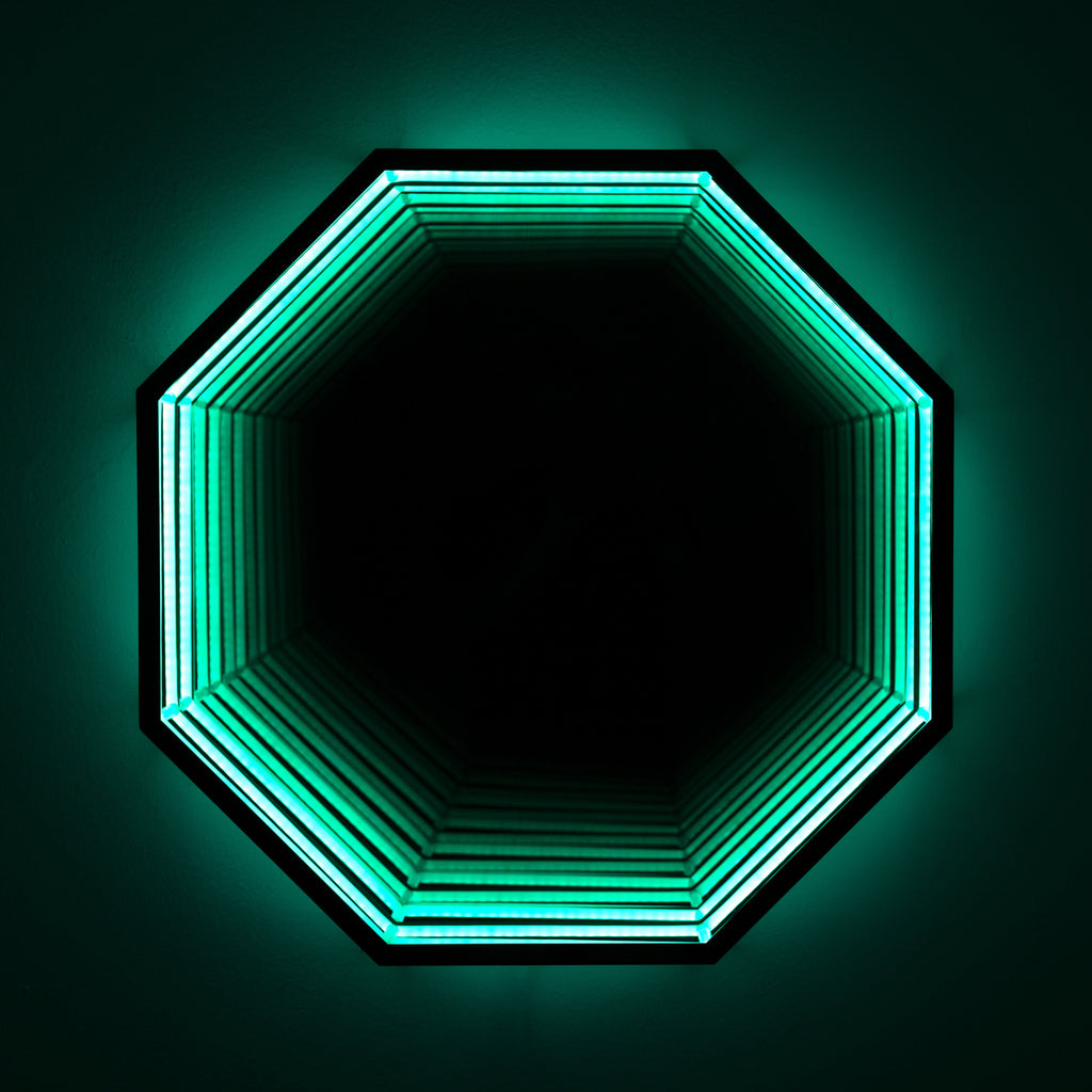 Specchio Luminoso Ottagonale 3D