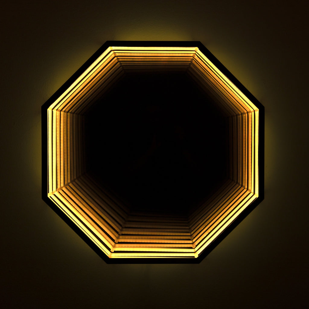 Specchio Luminoso Ottagonale 3D
