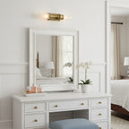 Applique da Bagno Contemporanea a Tubo in Vetro Doppio Elite