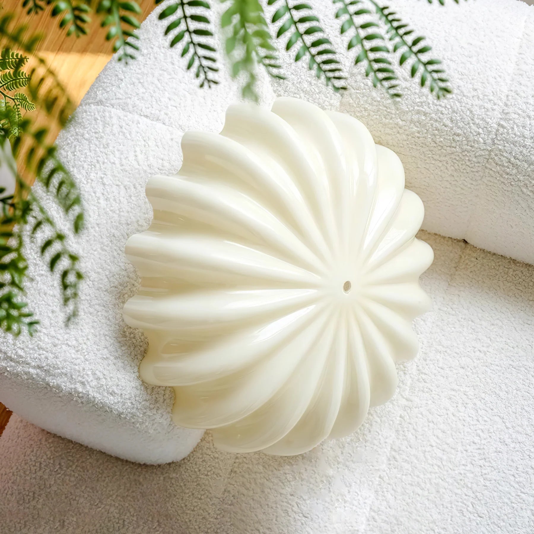 Moderna Lampada da Soffitto in Vetro a Forma di Fiore