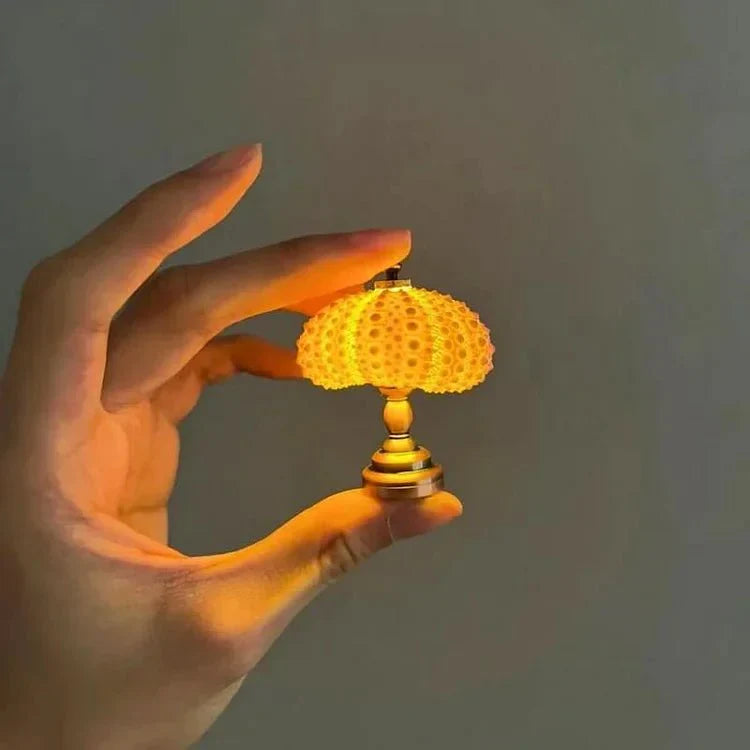 Lampada notturna fai-da-te a forma di riccio di mare