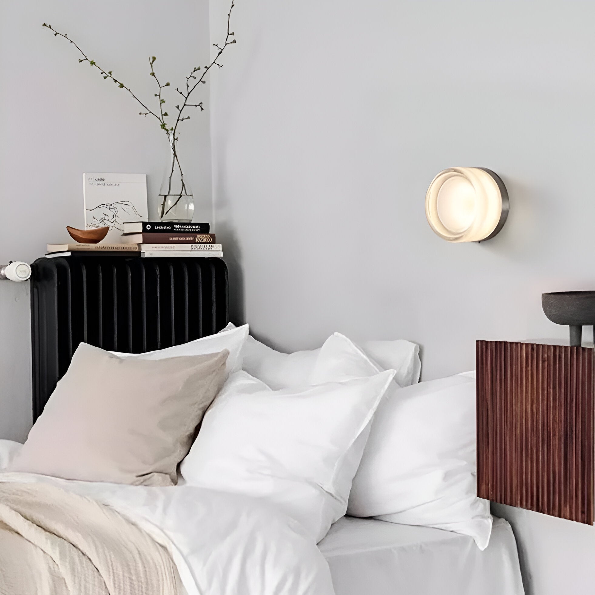 Applique a parete LED 1 luce in acrilico Nordic Dimple