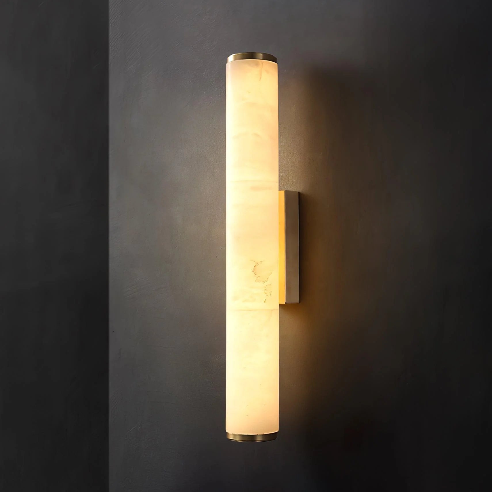 Lampada da Parete Vintage Calisto Tube in Marmo
