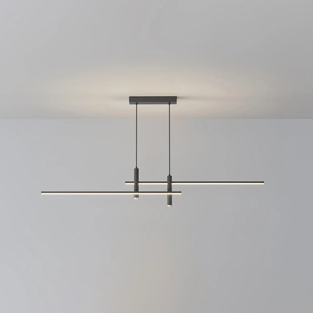 Moderna Lampada a Sospensione Orizzontale in Silicone