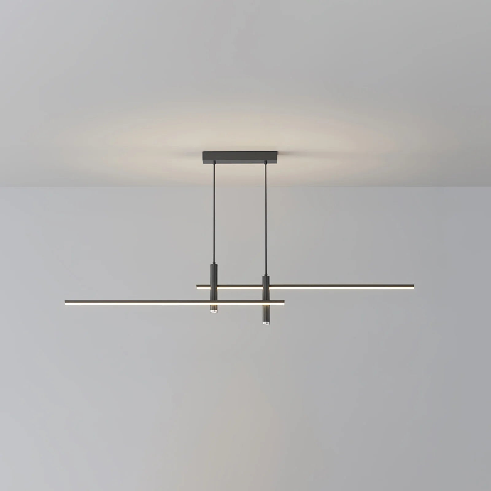 Moderna Lampada a Sospensione Orizzontale in Silicone