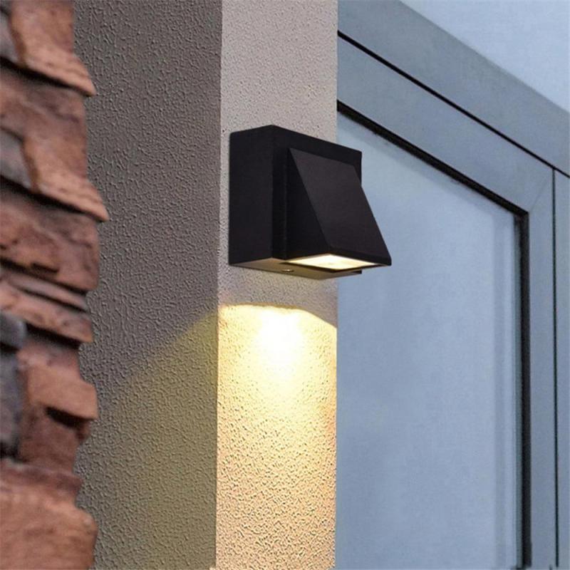 Lampada da Parete Esterno a LED Vexto Nera Moderna