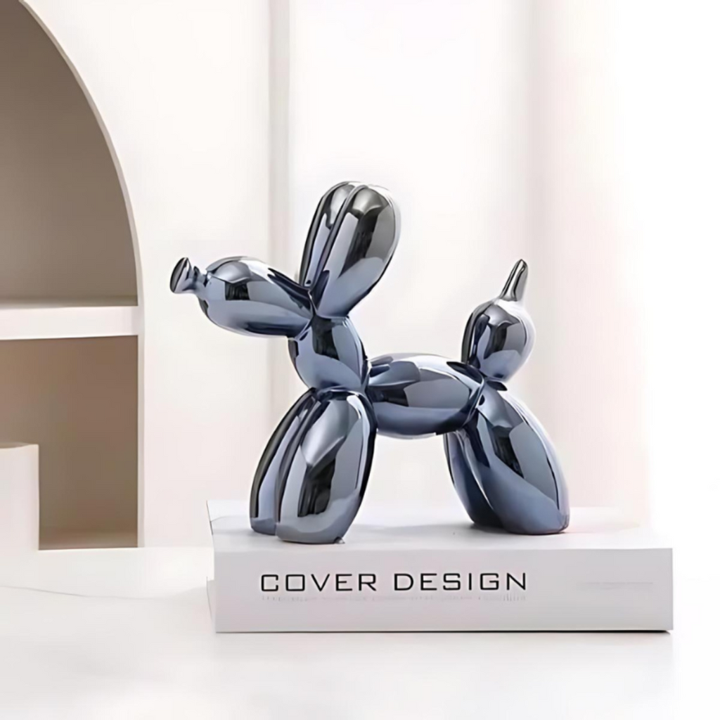 Nyxis - Scultura Decorativa in Ceramica Cane Palloncino