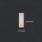 Applique da parete LED in legno massello acrilico rettangolare giapponese tradizionale per camera da letto