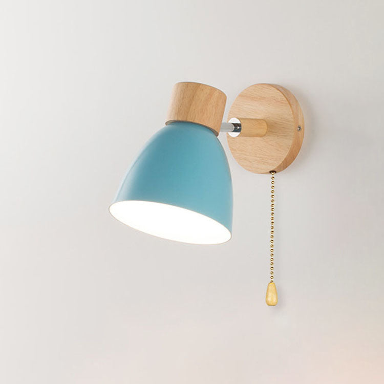 Applique a parete LED in legno a cono moderno minimalista | 1 luce