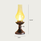 Lampada da Tavolo Vintage Antica a Petrolio a 1 Luce