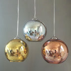 Moderna Creativa Lampada a Sospensione Dome in Vetro Colorato con Fuochi d'Artificio a 1 Luce