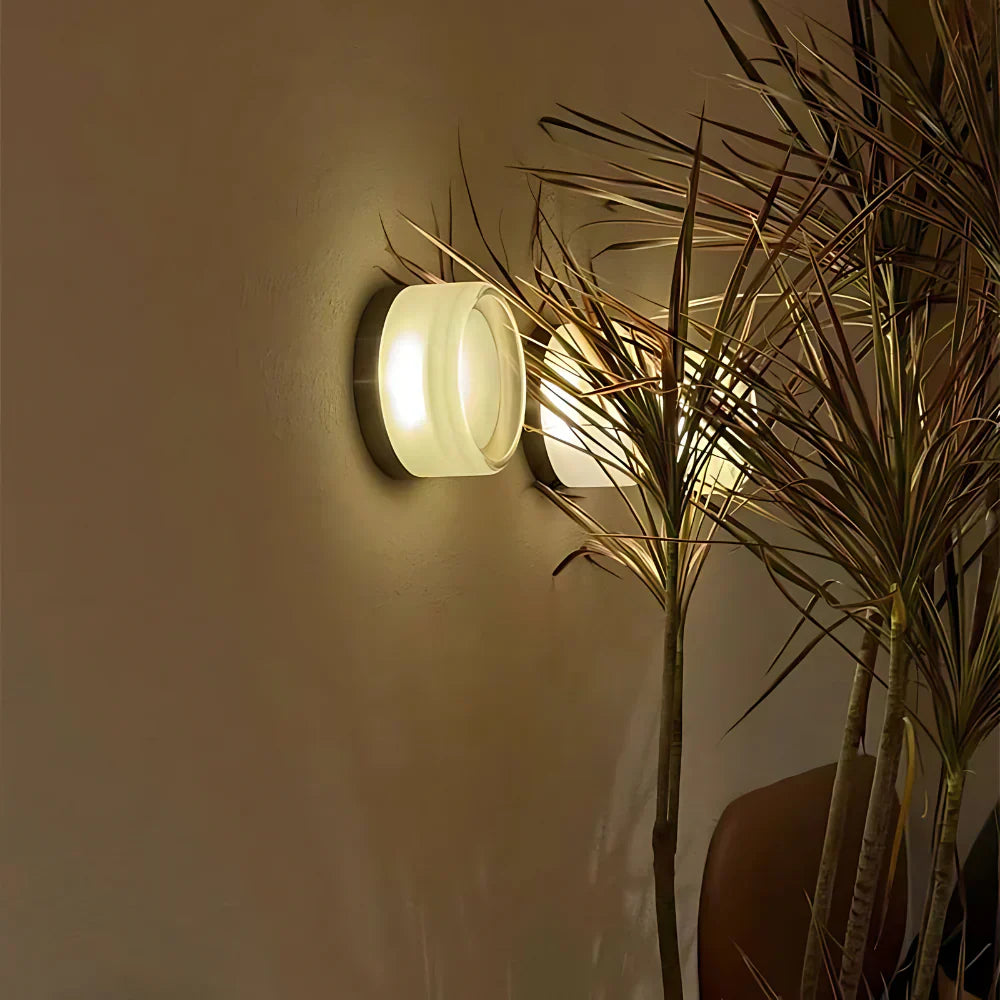 Applique a parete LED 1 luce in acrilico Nordic Dimple