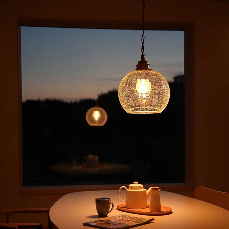 Lampada a Sospensione in Vetro di Cristallo Moderno Nordic