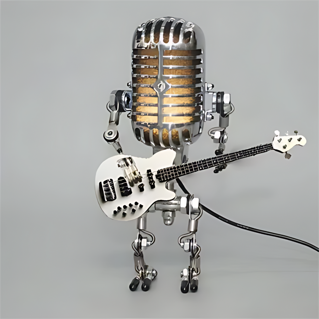 Omvix - Lampada da Tavolo Robot Unica
