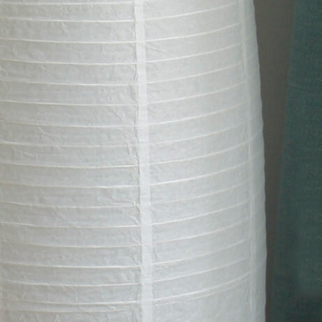 Lampada da terra con colonna in carta di riso minimalista nordica a 2 luci