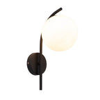 Applique da Parete Lampada a Globo di Vetro Nordic Arc 1 Luce