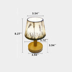 Lampada da Tavolo LED con Paralume a Tamburo in Lino Vintage 1 Luce